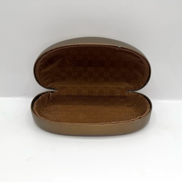 Authentic Gucci Empty Hard Case Sunglasses Eyeglasses Gold main image 8